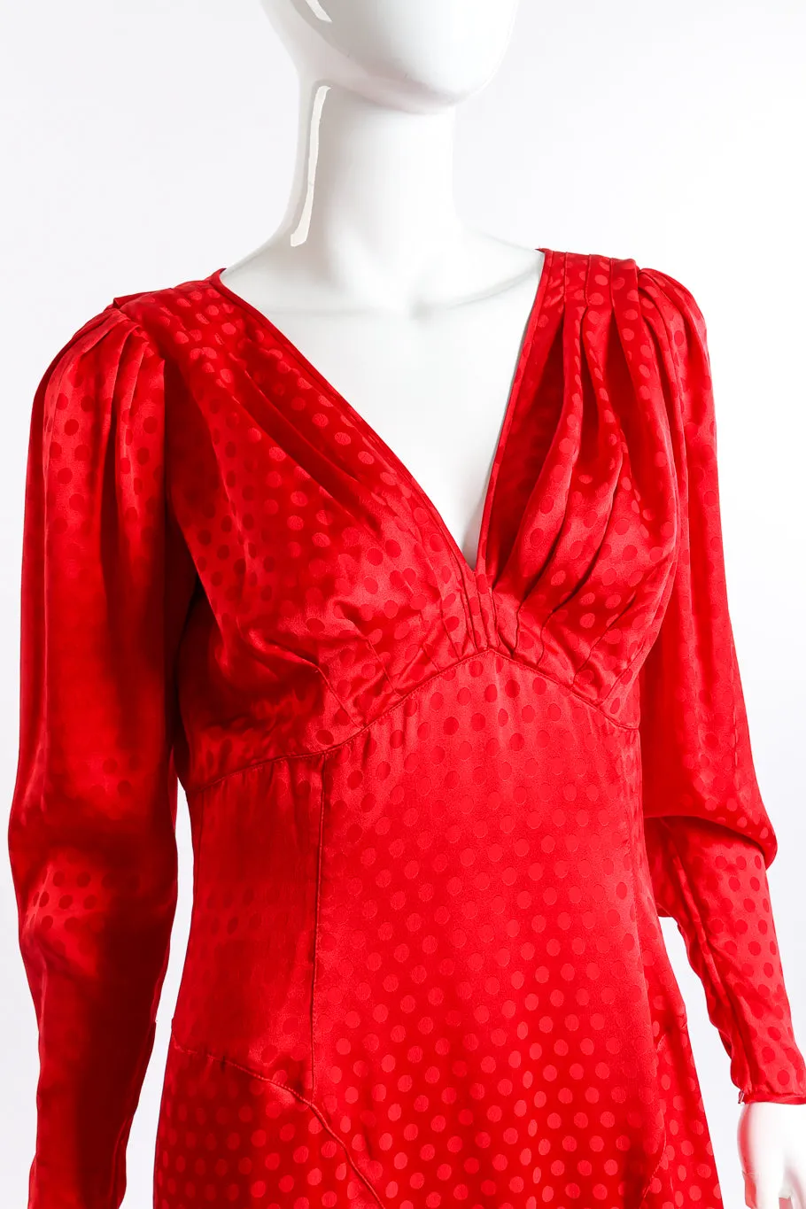 Flare Hem Polka Dot Dress