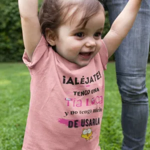 Tengo una tía loca... Camisa para niños Tallas 2T a 6T